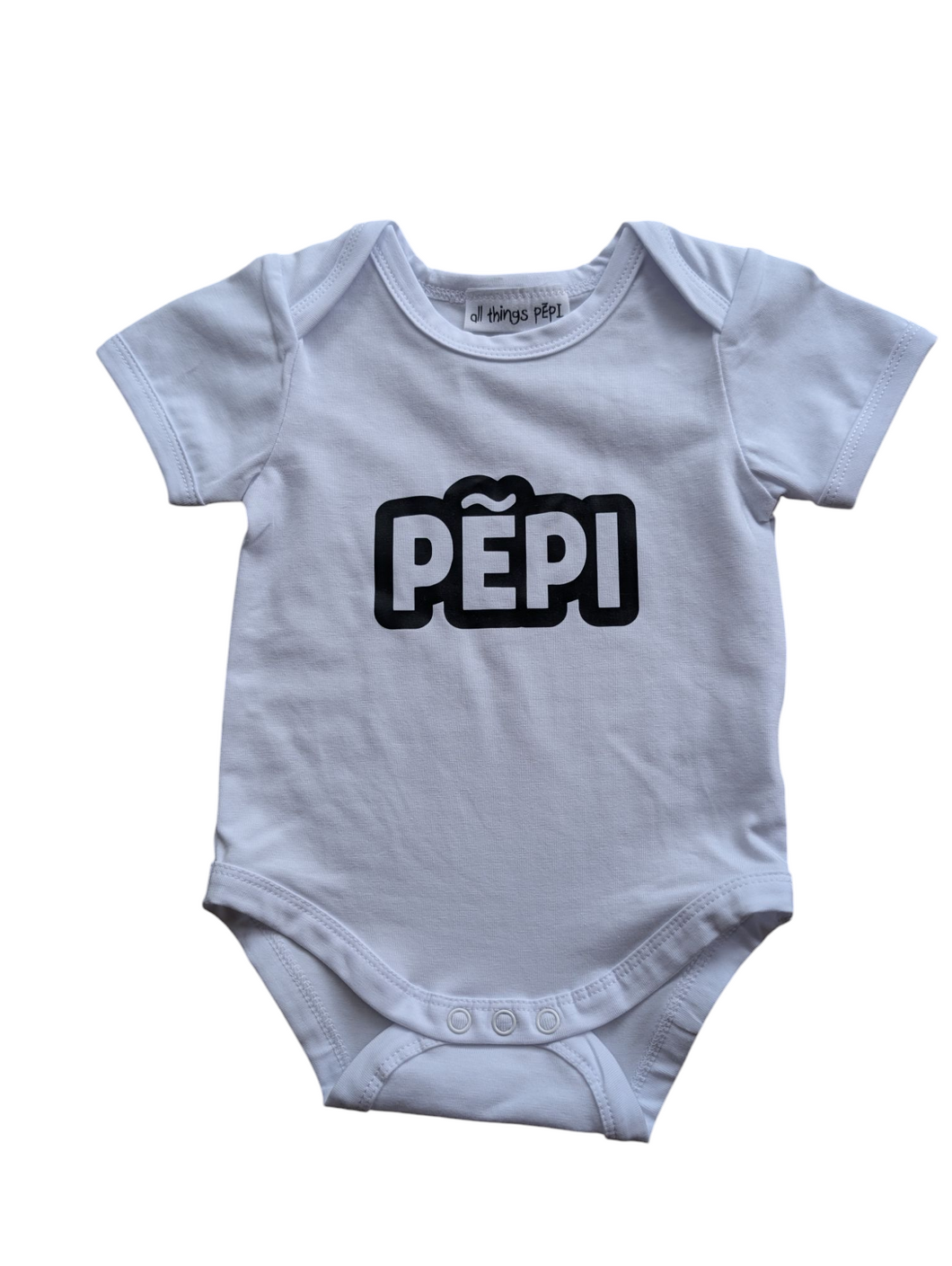 PĒPI onesie - White/Black